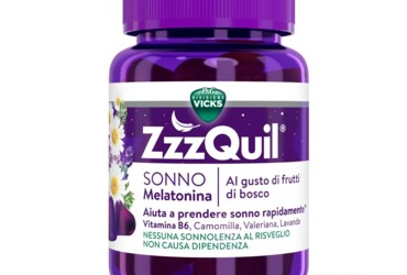 ZzzQuil Sonno Melatonina Pastiglie 30 Gommose Frutti di Bosco