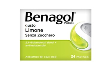 BENAGOL 1,2 mg + 0,6 mg Pastiglie gusto Limone Senza Zucchero