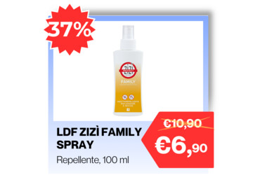 ldf zizì family spray insettorepellente zanzare e zecche